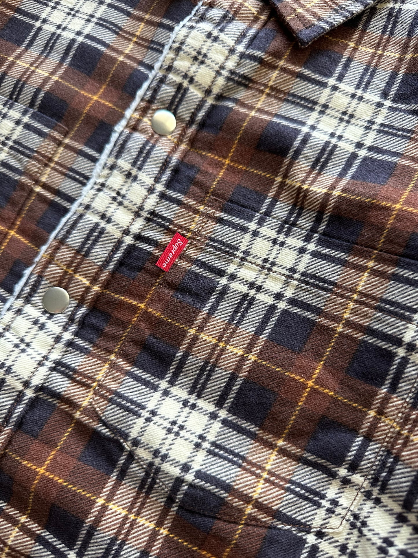 Supreme Sherpa Flannel Shirt