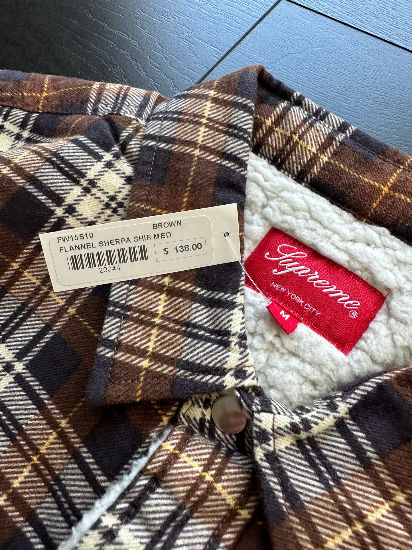 Supreme Sherpa Flannel Shirt