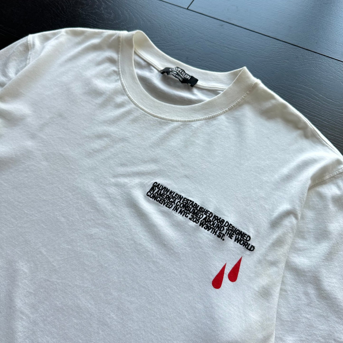 Calvin Klein 205W39NYC Blood Drip Tee