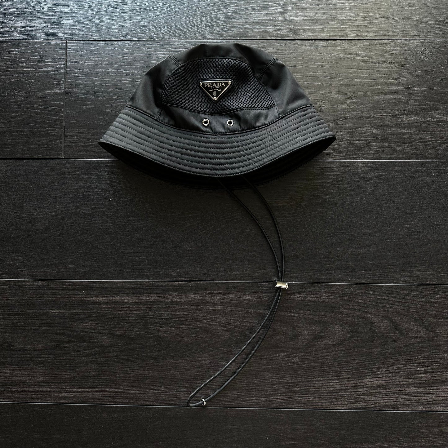 Prada Mesh Panel Bucket Hat