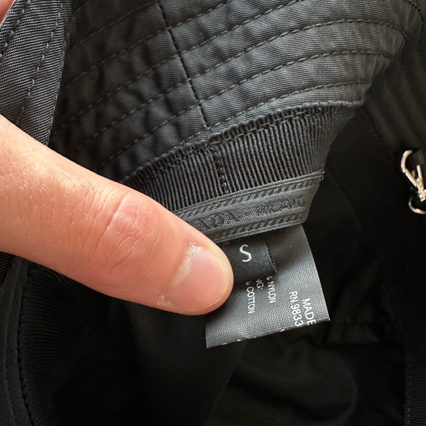 Prada Mesh Panel Bucket Hat