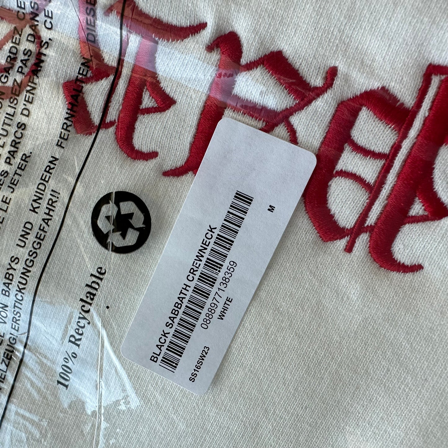 Supreme/Black Sabbath Paranoid Crewneck